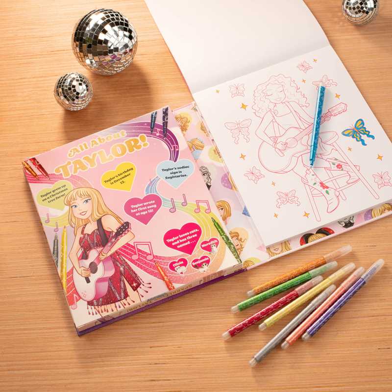Sparkle with Taylor! A Glitter Coloring Kit