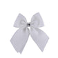 White + Glitter Pinch Bow