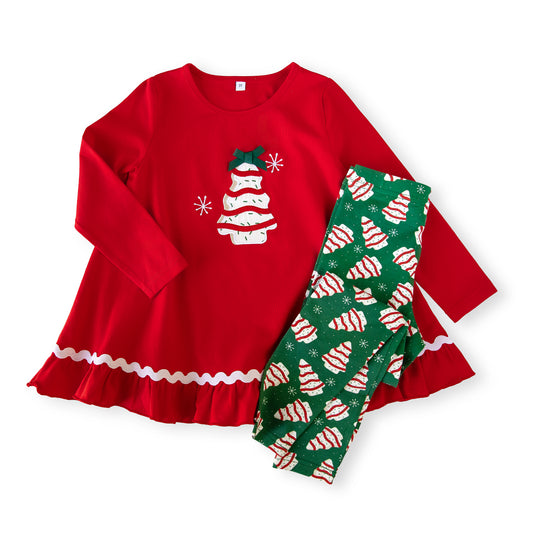O' Christmas Tree Cake Tunic & Legging Set *Pre-Order - Ships Late November/ Early December2026*