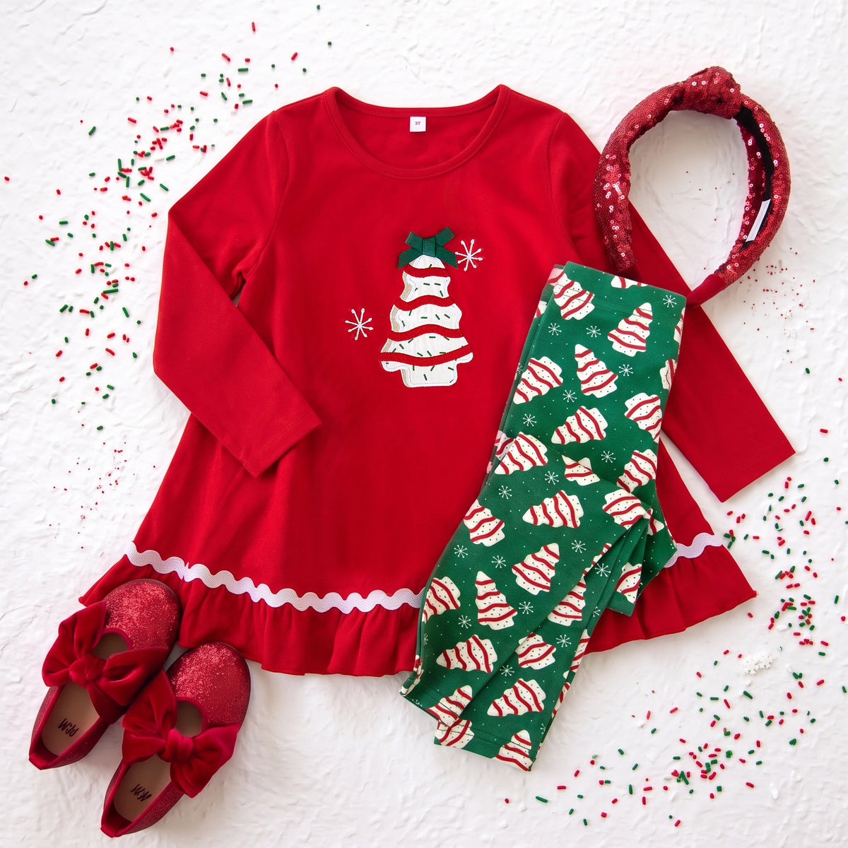 O' Christmas Tree Cake Tunic & Legging Set *Pre-Order - Ships Late November/ Early December2026*
