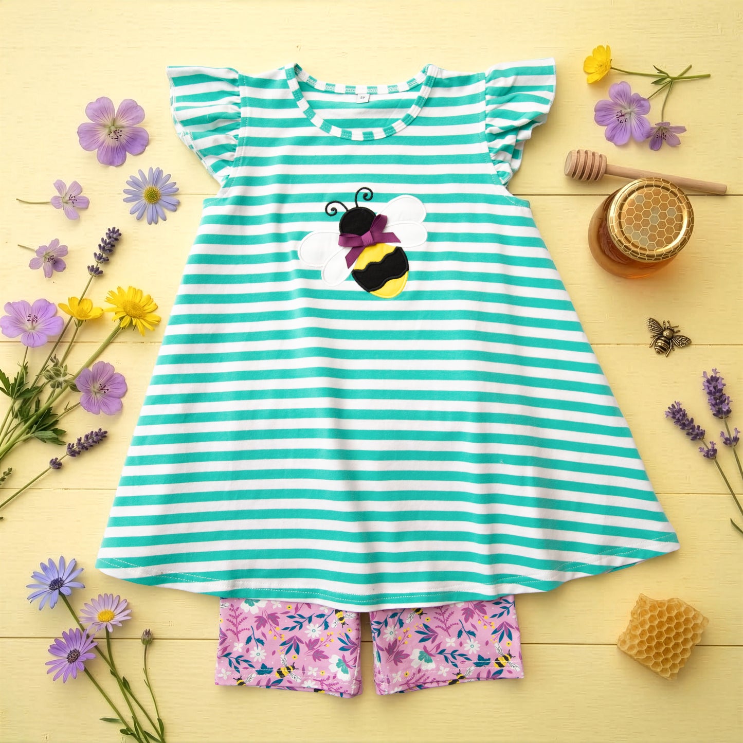 Bee Kind Tunic & Short Set *Pre-Order - Ships May 2026*