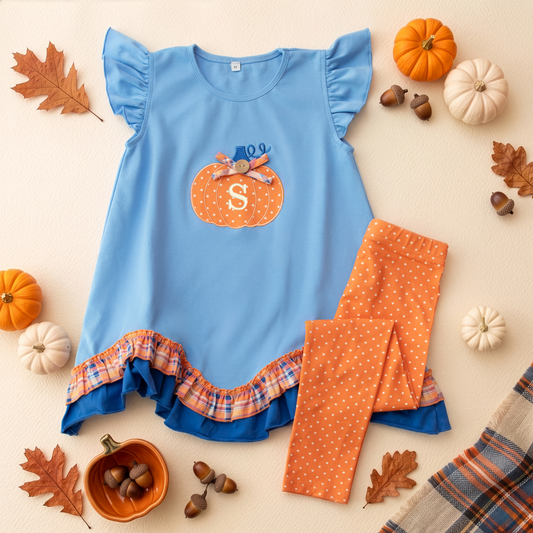 Little Pumpkin Tunic & Legging Set *Pre-Order - Ships August 2026*