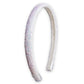 White Glitter Thin Headband